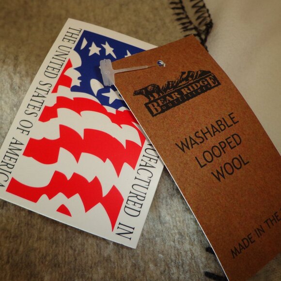 NWT The Vermont Country Store Hooded Shawl Cape O/S Natural Button Closure - Picture 10 of 16